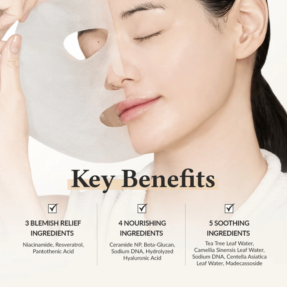Dr. Althea 345 Relief Cream Mask med niacinamide, resveratrol och ceramide för lugnande, återfuktande och hudstärkande effekt