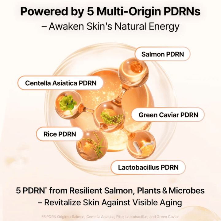 COSRX 5 PDRN Hydrogel Mask med multi-origin PDRN från lax, centella asiatica, ris, lactobacillus och grön kaviar för hudförnyelse och anti-age effekt