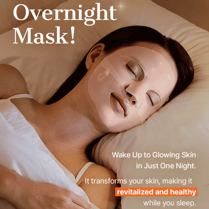 COSRX 5 PDRN Hyaluronic Acid Vital Hydrating Hydrogel Mask som overnight mask för intensiv återfuktning, hudförnyelse och glow över natten