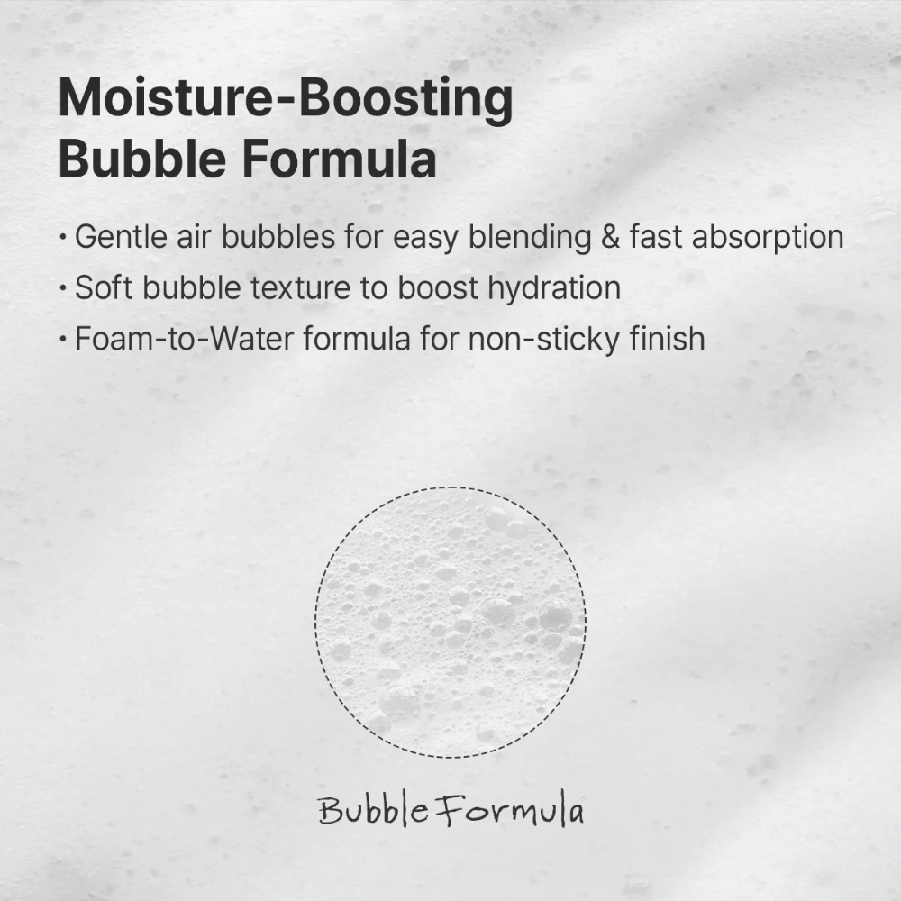 Bild – formula / textur (SEO + UX)
Dr. Althea ABC Glow Whipped Serum med lätt bubble formula som absorberas snabbt och ger djup återfuktning utan klibbig känsla.