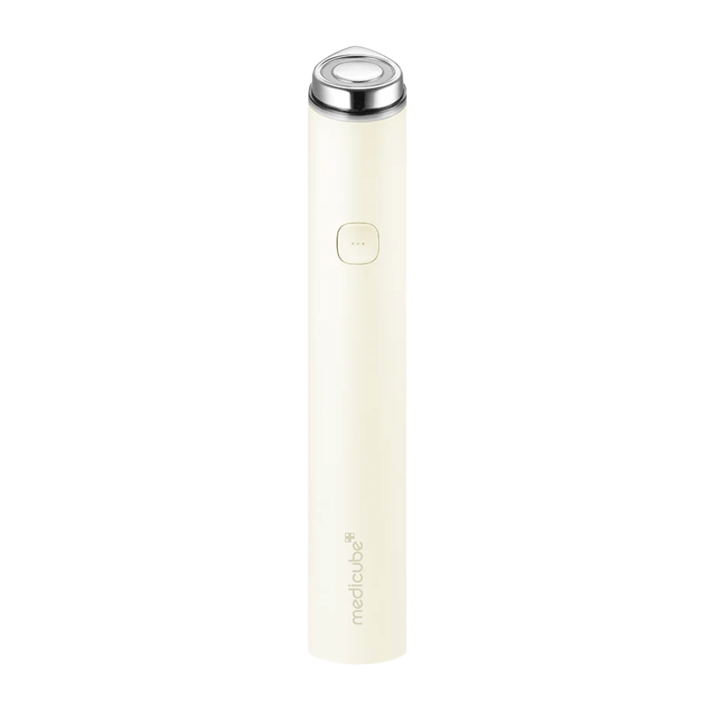 medicube AGE-R Booster Pro Mini Plus Beige elektrisk hudvårdsenhet för förbättrad absorption och hudförnyelse