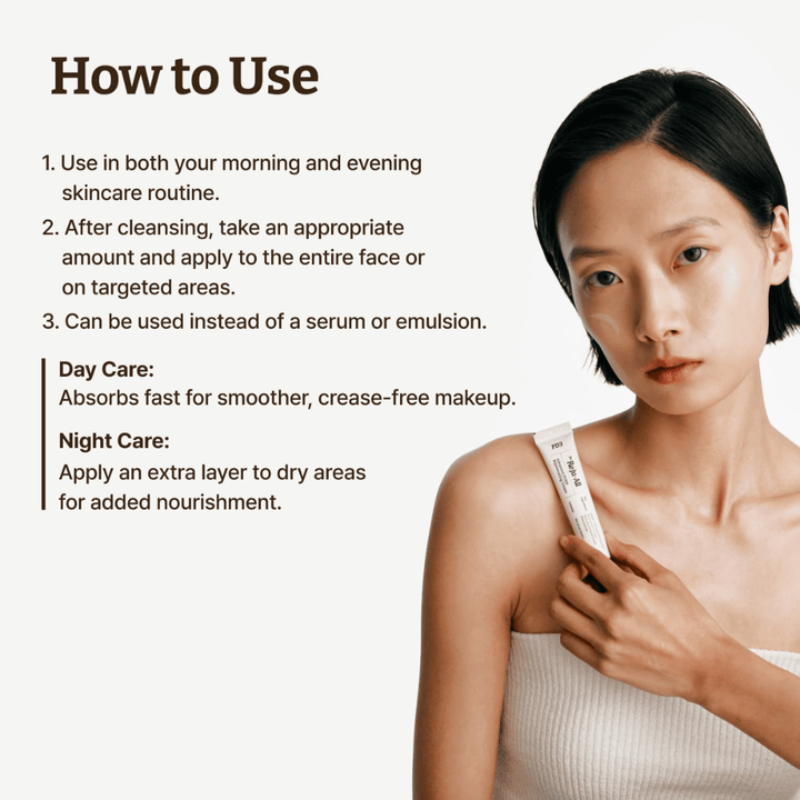 Användning av Dr. Reju-All PDRN Rejuvenating Cream – dag- och nattkräm som lugnar och återfuktar huden