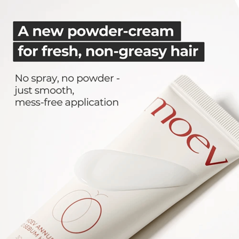 5. MOEV Annurcatin No Sebum Hair Cream – innovativ hårkräm med puderfinish för mindre fett hår och smidig applicering