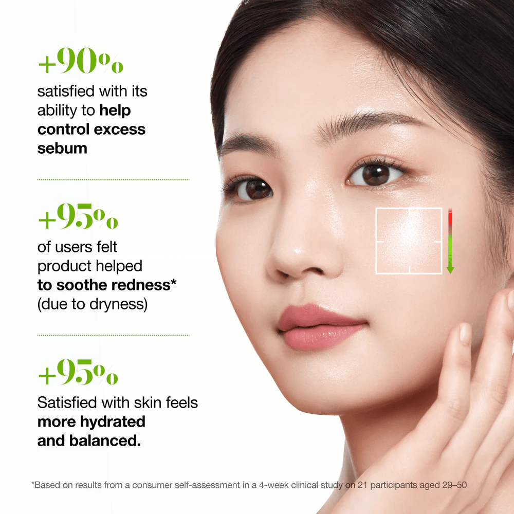 Anua Azelaic Acid 3 Cica Skin Clarifying Toner hjälper till att kontrollera överskottstalg, lugna rodnad och ge huden en återfuktad och balanserad känsla.