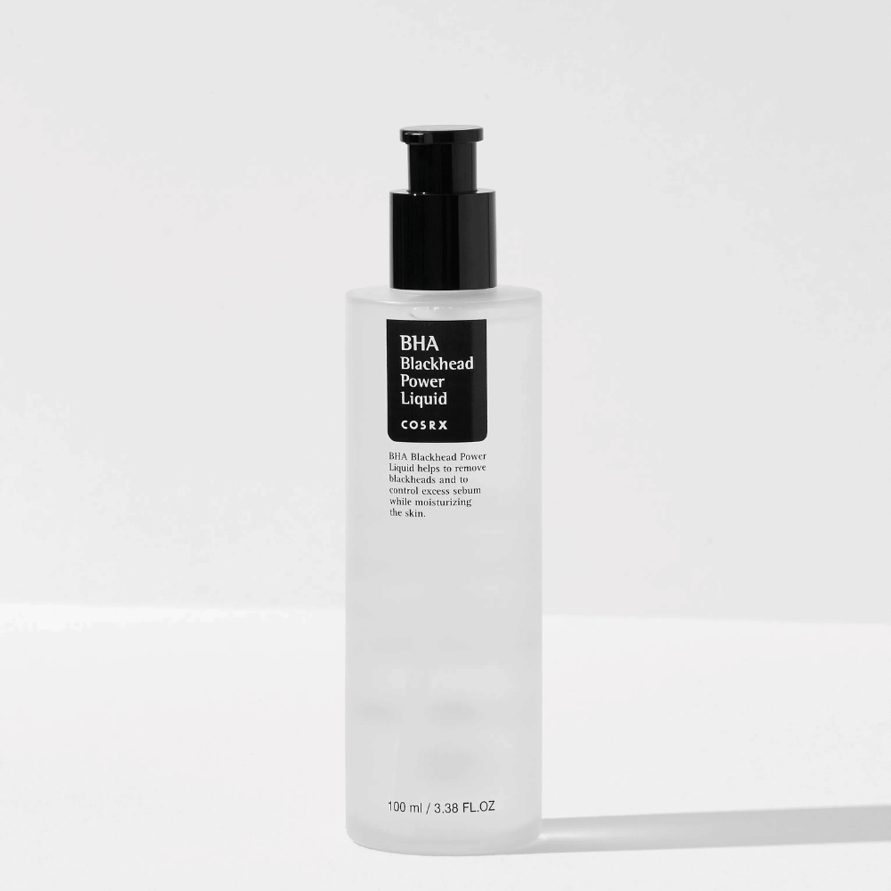 COSRX BHA Blackhead Power Liquid 100 ml – kemisk peeling med salicylsyra (BHA) för att minska pormaskar och rengöra porer på djupet.