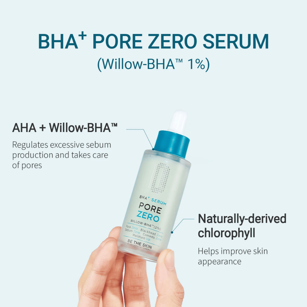 Be The Skin BHA+ Pore Zero Serum med Willow-BHA och naturligt klorofyll