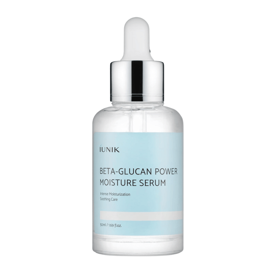 iUNIK Beta-Glucan Power Moisture Serum 50 ml – återfuktande ansiktsserum med beta-glukan för känslig och torr hud