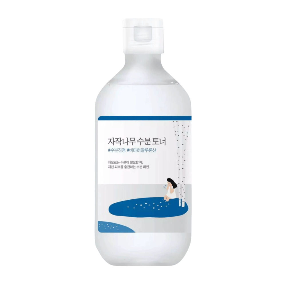 Rak produktbild av ROUND LAB Birch Juice Moisturizing Toner på vit bakgrund