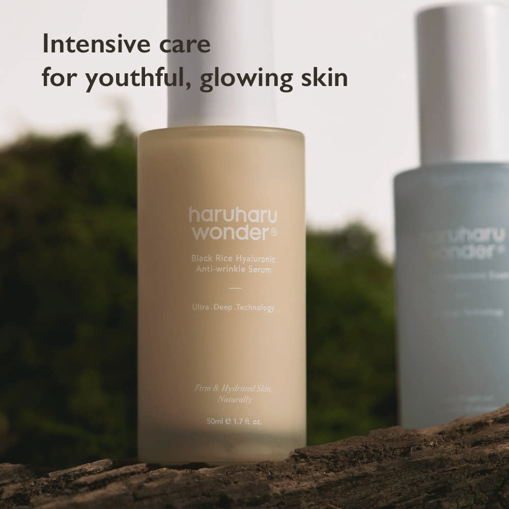 Haruharu Wonder Black Rice Hyaluronic Anti-Wrinkle Serum – intensiv vård för återfuktad hud med lyster