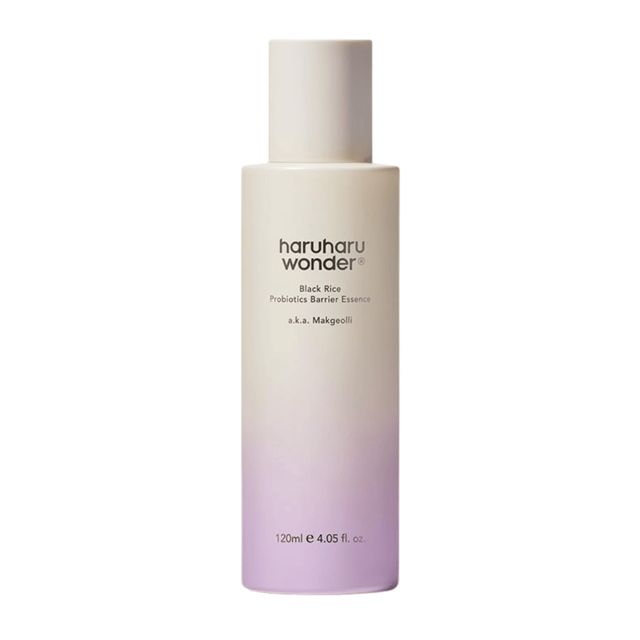 Haruharu Wonder Black Rice Probiotics Barrier Essence 120 ml med lätt formula som stärker huden och ger naturlig glow