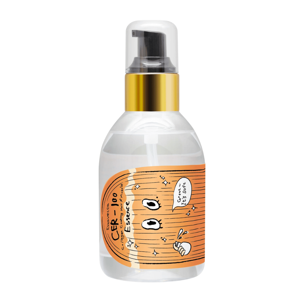 Enkel produktbild av Elizavecca CER-100 Collagen Coating Hair A+ Muscle Essence mot ljus bakgrund.