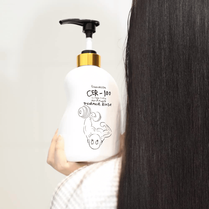 Elizavecca CER-100 Collagen Coating Hair Muscle Treatment Rinse – reparerande balsam med kollagen för långt, torrt och skadat hår