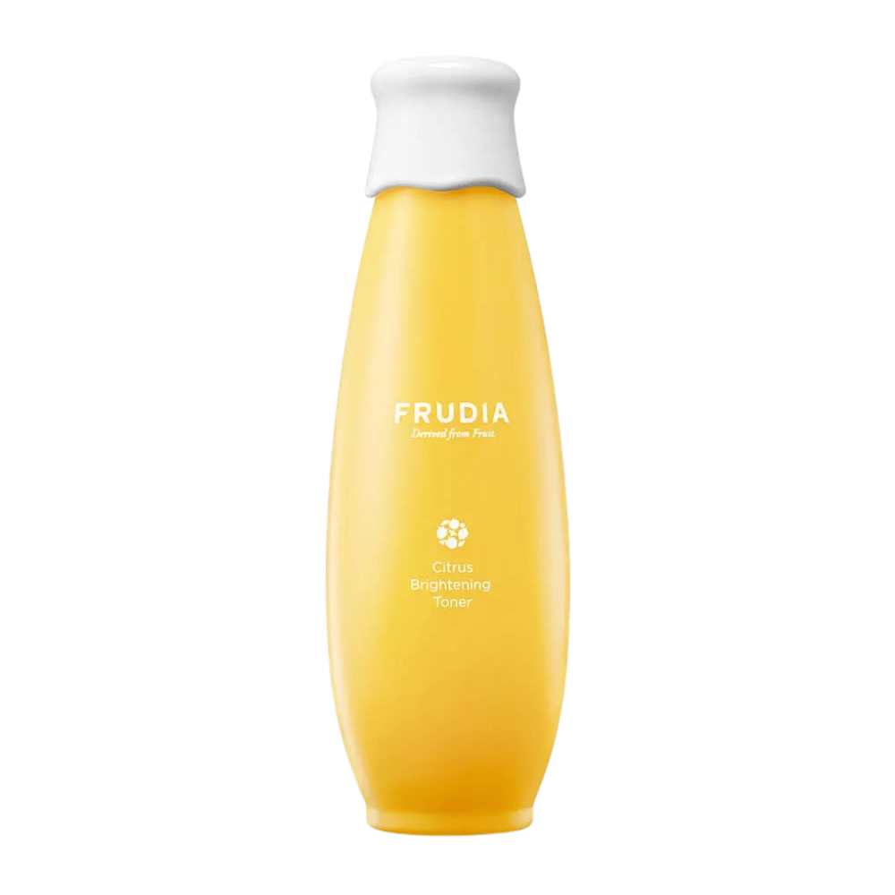 FRUDIA Citrus Brightening Toner 195 ml – koreansk ansiktsvatten med citrus och vitamin C som ljusar upp hudtonen, återfuktar och ger huden ett fräscht, jämnt lyster.