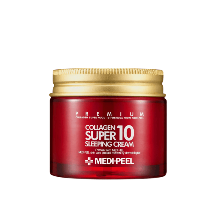 MEDI-PEEL Collagen Super 10 Sleeping Cream – koreansk sleeping cream med kollagen för torr, mogen och trött hud.
