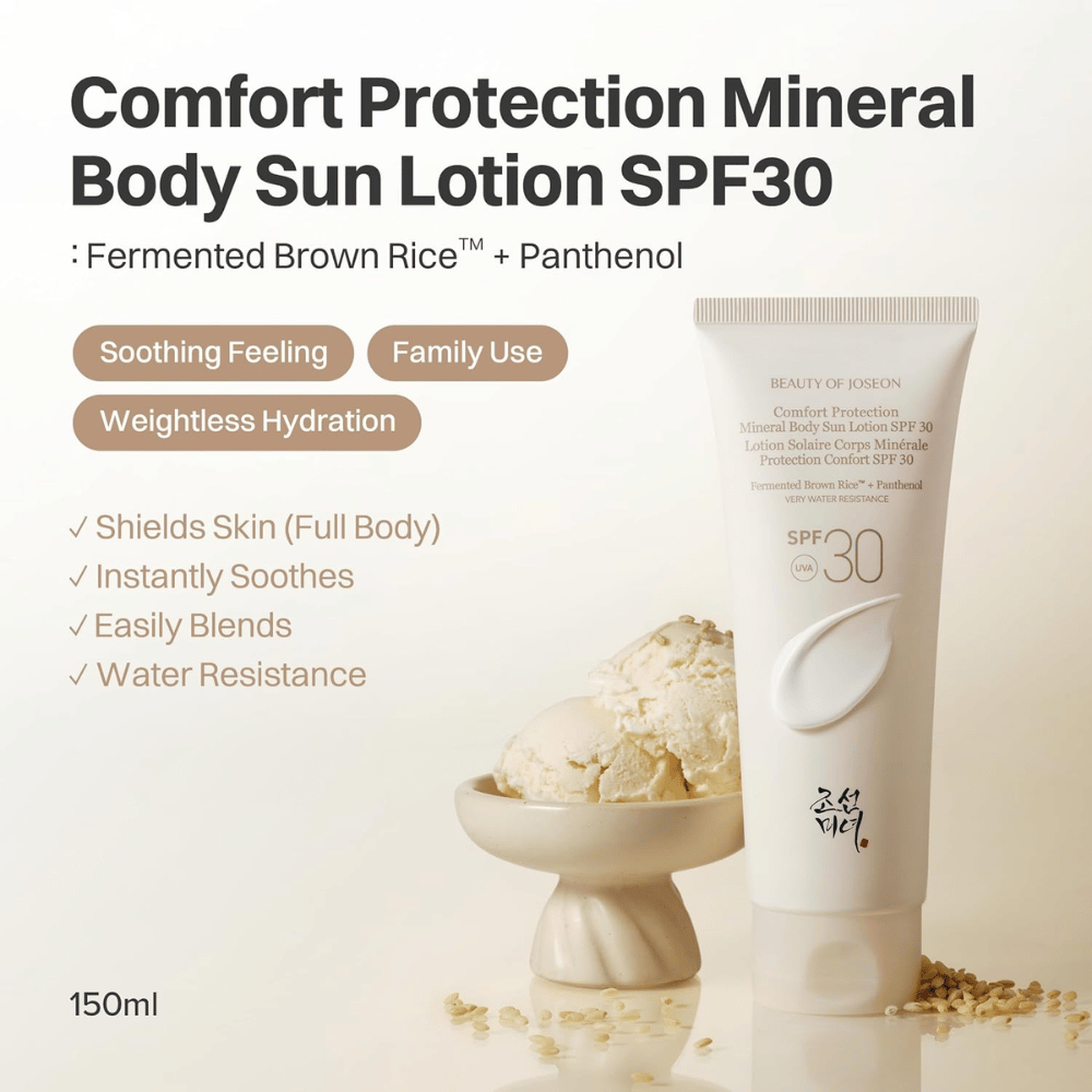 Beauty of Joseon Comfort Protection Mineral Body Sun Lotion SPF30 150 ml mineraliskt solskydd