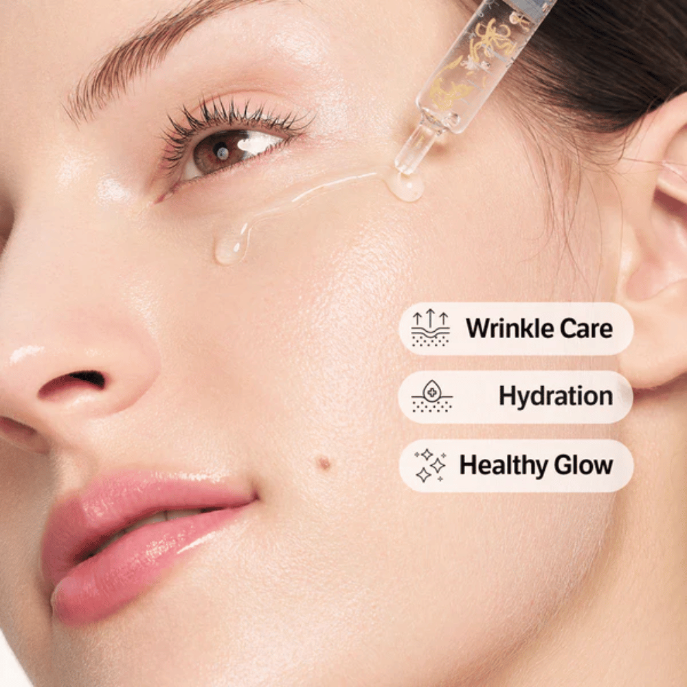 SUNGBOON EDITOR Deep Collagen Silk Peptide Intensive Ampoule – lätt serum som absorberas snabbt och hjälper till att återfukta huden samt ge en jämnare och mer strålande hudton.