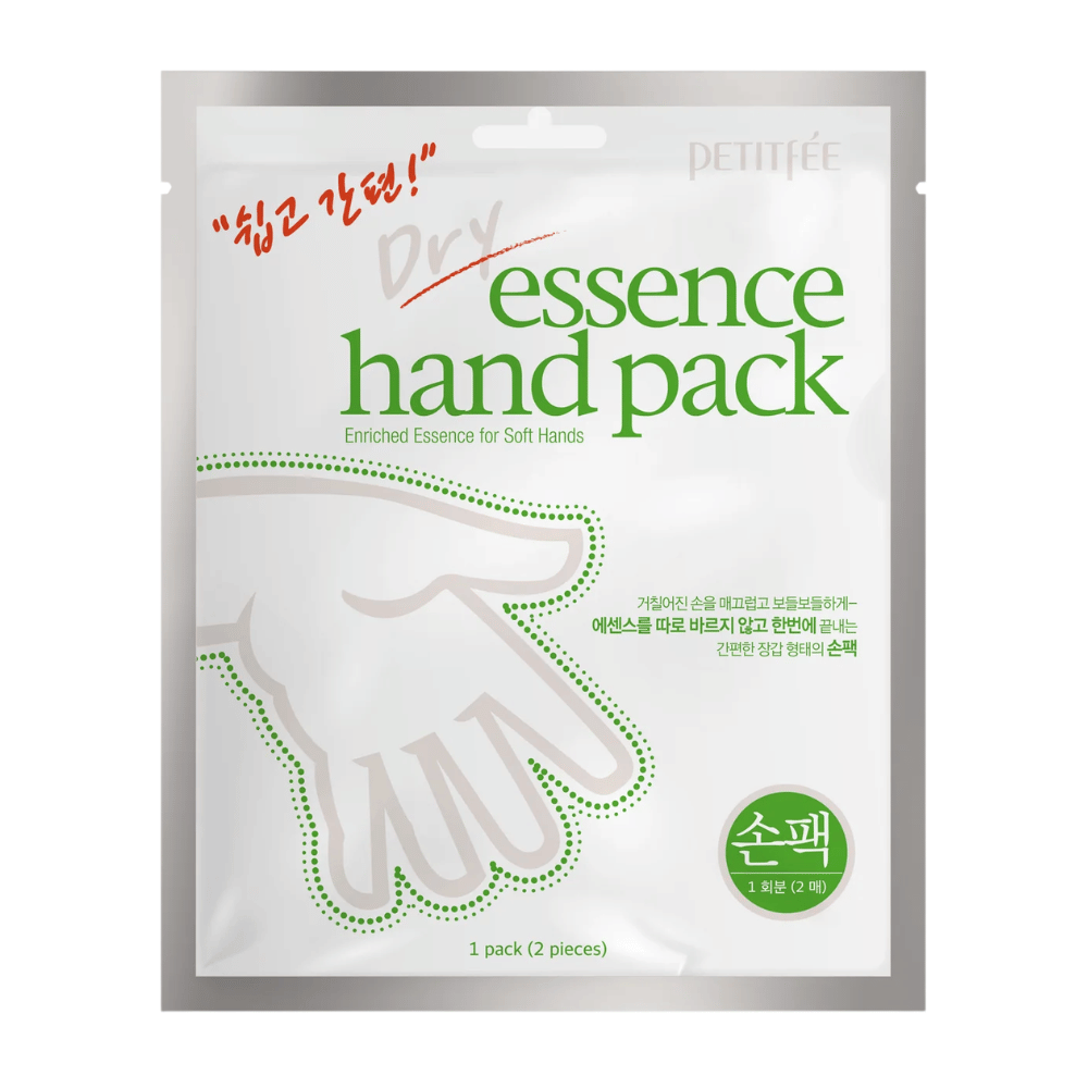 PETITFEE Dry Essence Hand Pack vårdande handmask med sheasmör, urea och hyaluronsyra för intensiv återfuktning