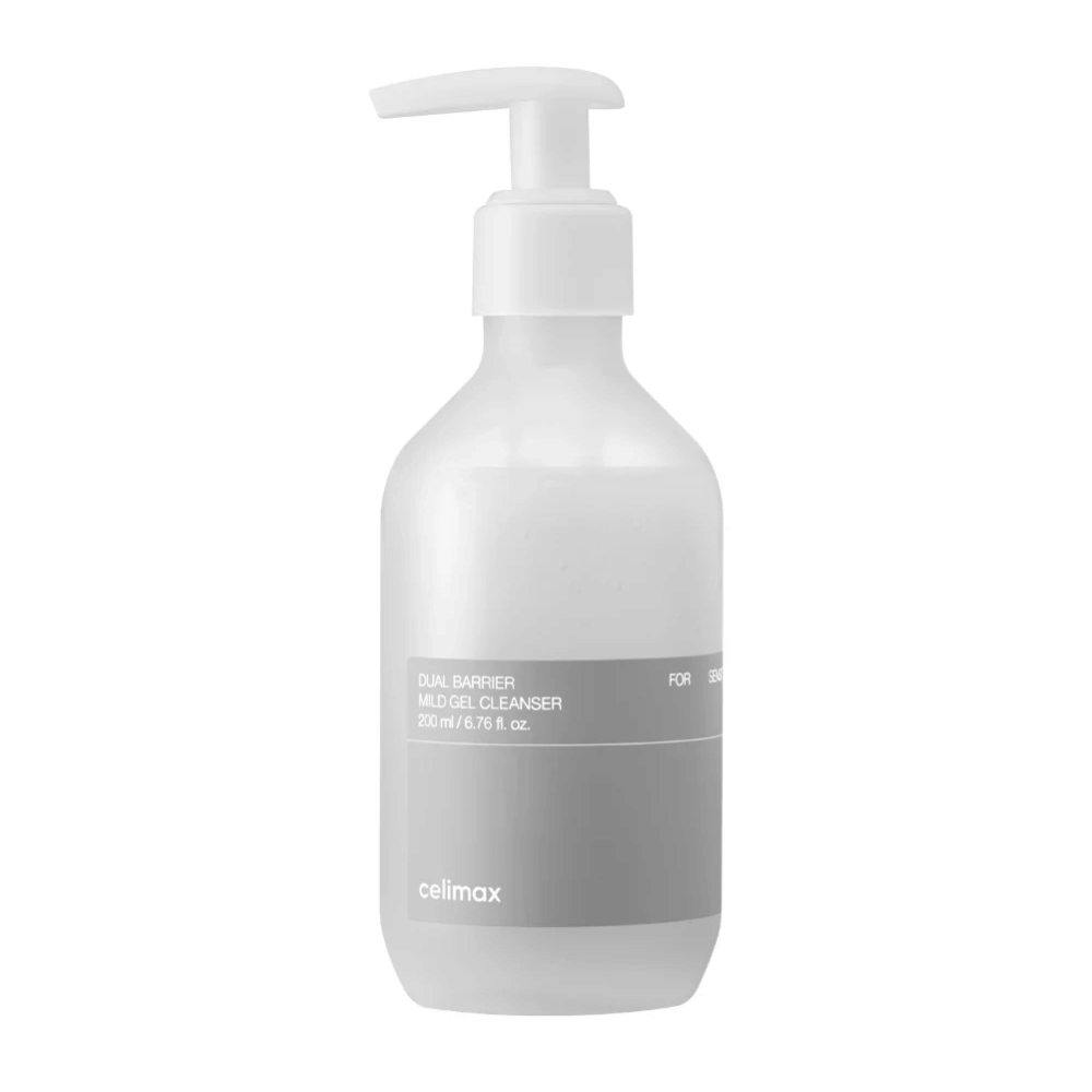 Celimax Dual Barrier Mild Gel Cleanser 200 ml – mild gelrengöring för ansiktet som rengör skonsamt, återfuktar och hjälper till att bevara hudens skyddsbarriär.
