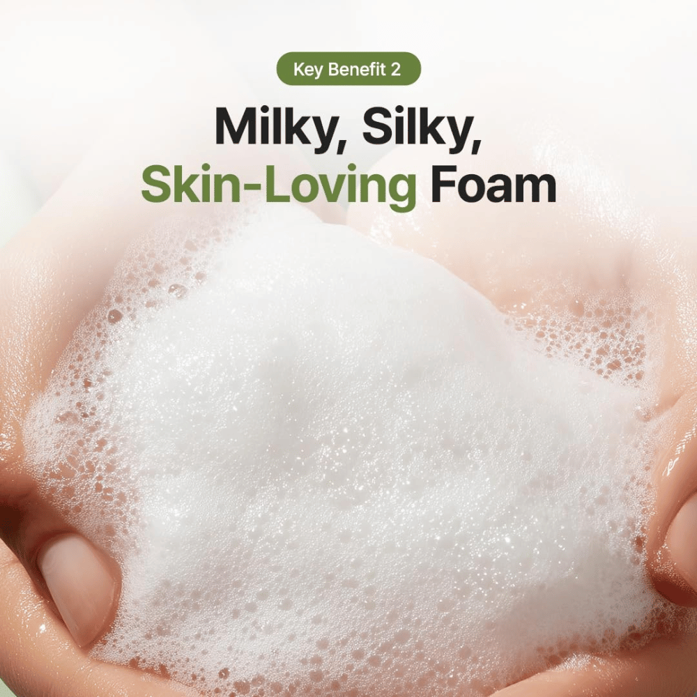 Purito Seoul From Green Deep Foaming Cleanser – krämigt och mjukt rengöringsskum för daglig ansiktsrengöring