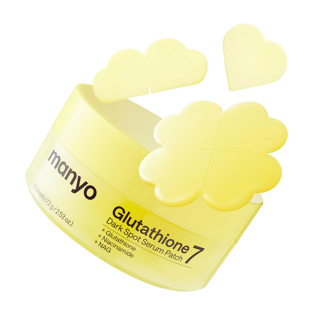 Ma:nyo Glutathione 7 Dark Spot Serum Patch med delbara hydrogelpatches för riktad behandling av pigmentfläckar och missfärgningar