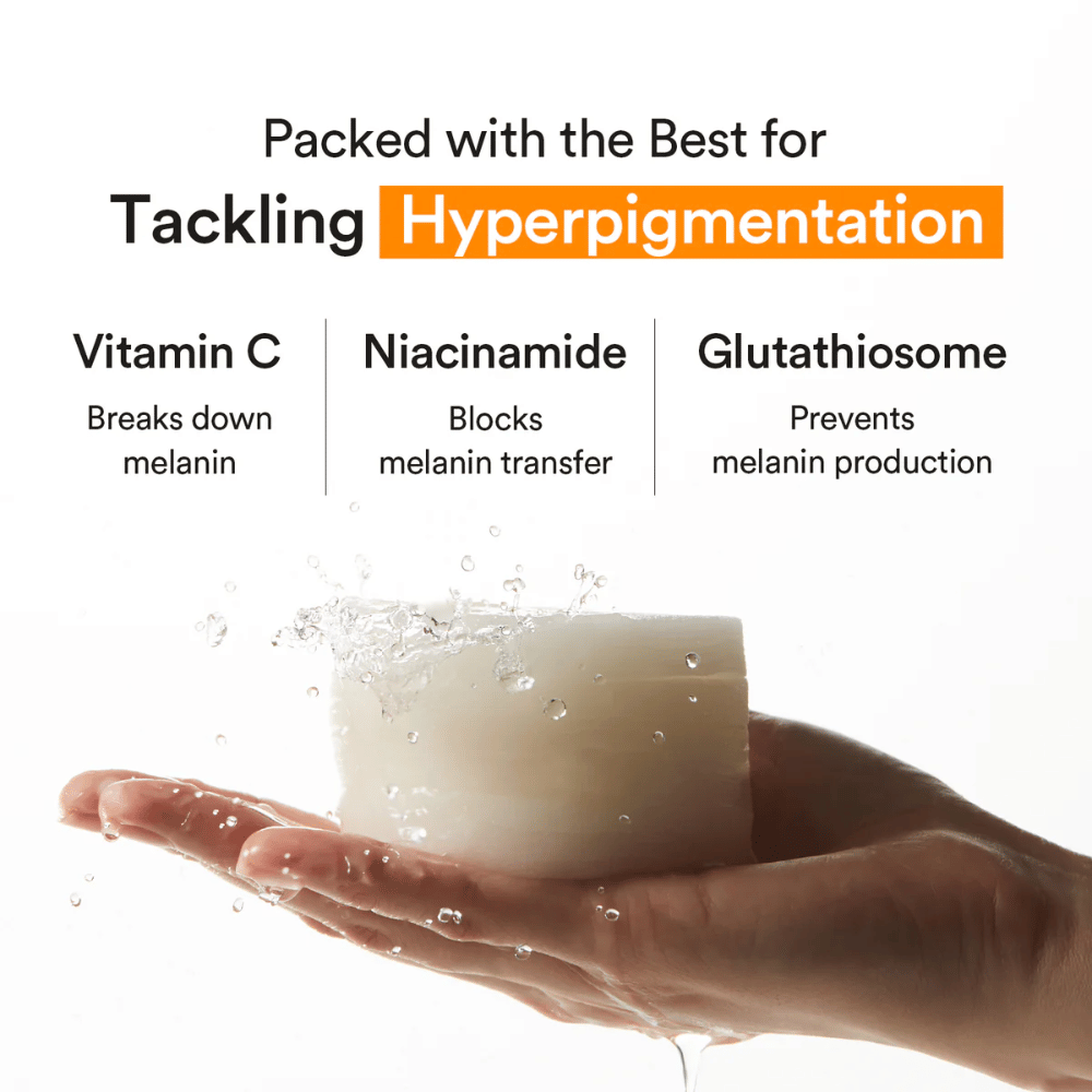 Lystergivande toner pads med vitamin C, niacinamid och glutathiosome mot hyperpigmentering.