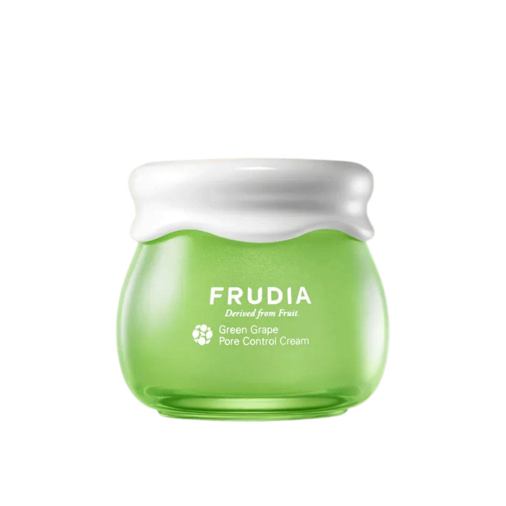 FRUDIA Green Grape Pore Control Cream – porförminskande ansiktskräm med grön druvextrakt för fet och kombinerad hud.
