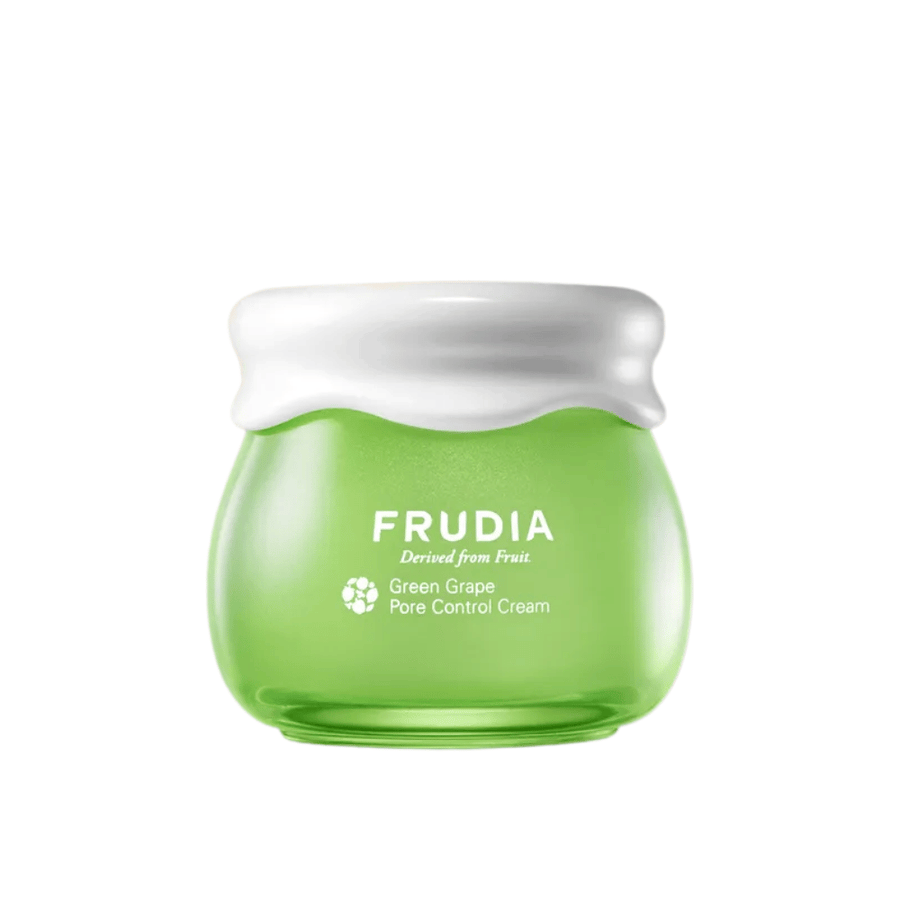 FRUDIA Green Grape Pore Control Cream – porförminskande ansiktskräm med grön druvextrakt för fet och kombinerad hud.