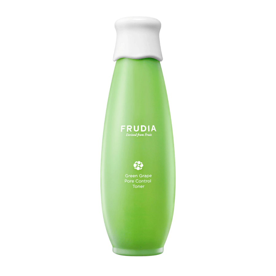 Frudia Green Grape Pore Control Toner – koreansk ansiktsvatten med grönt druvextrakt som balanserar fet hud, minimerar porer och ger en fräsch, återfuktad och klar hudton.