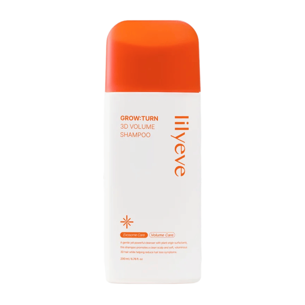 LILYEVE Grow:Turn Exosome 3D Volume Brush Shampoo med integrerad borstapplikator för enkel applicering