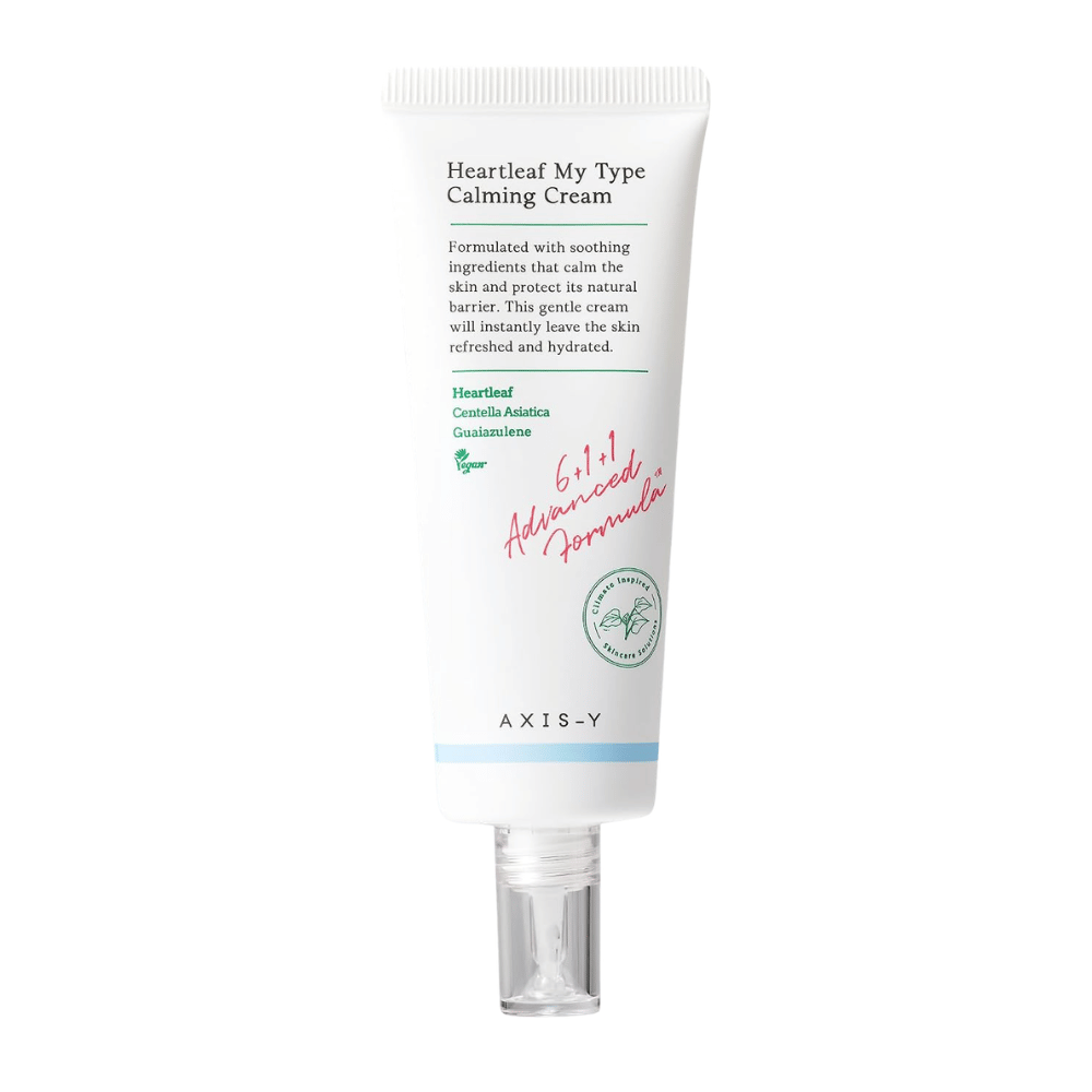 1. AXIS-Y Heartleaf My Type Calming Cream – produktbild av ansiktskräm i tub