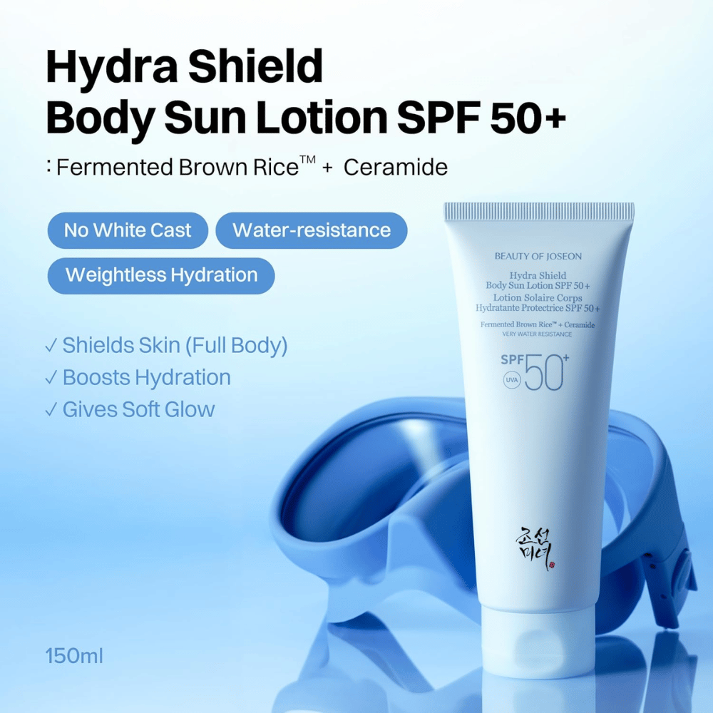 Beauty of Joseon Hydra Shield Body Sun Lotion SPF50+ 150 ml vattenresistent solskydd för kroppen