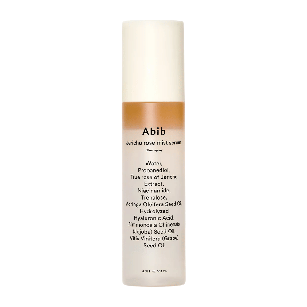 Produktbild på Abib Jericho Rose Mist Serum 100 ml. Fuktgivande ansiktsspray med hyaluronsyra och ros av Jericho.
