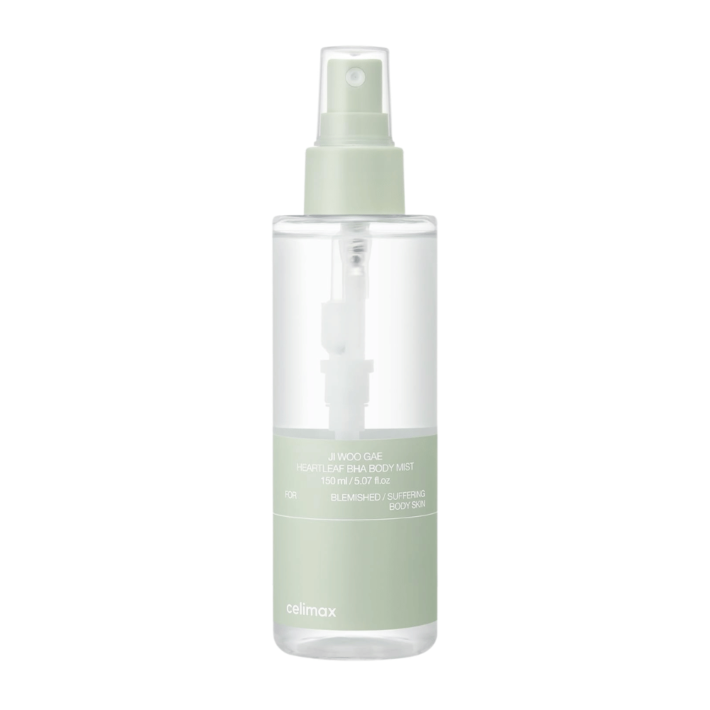 1. celimax Ji Woo Gae Heartleaf BHA Body Mist 150 ml – exfolierande kroppsmist