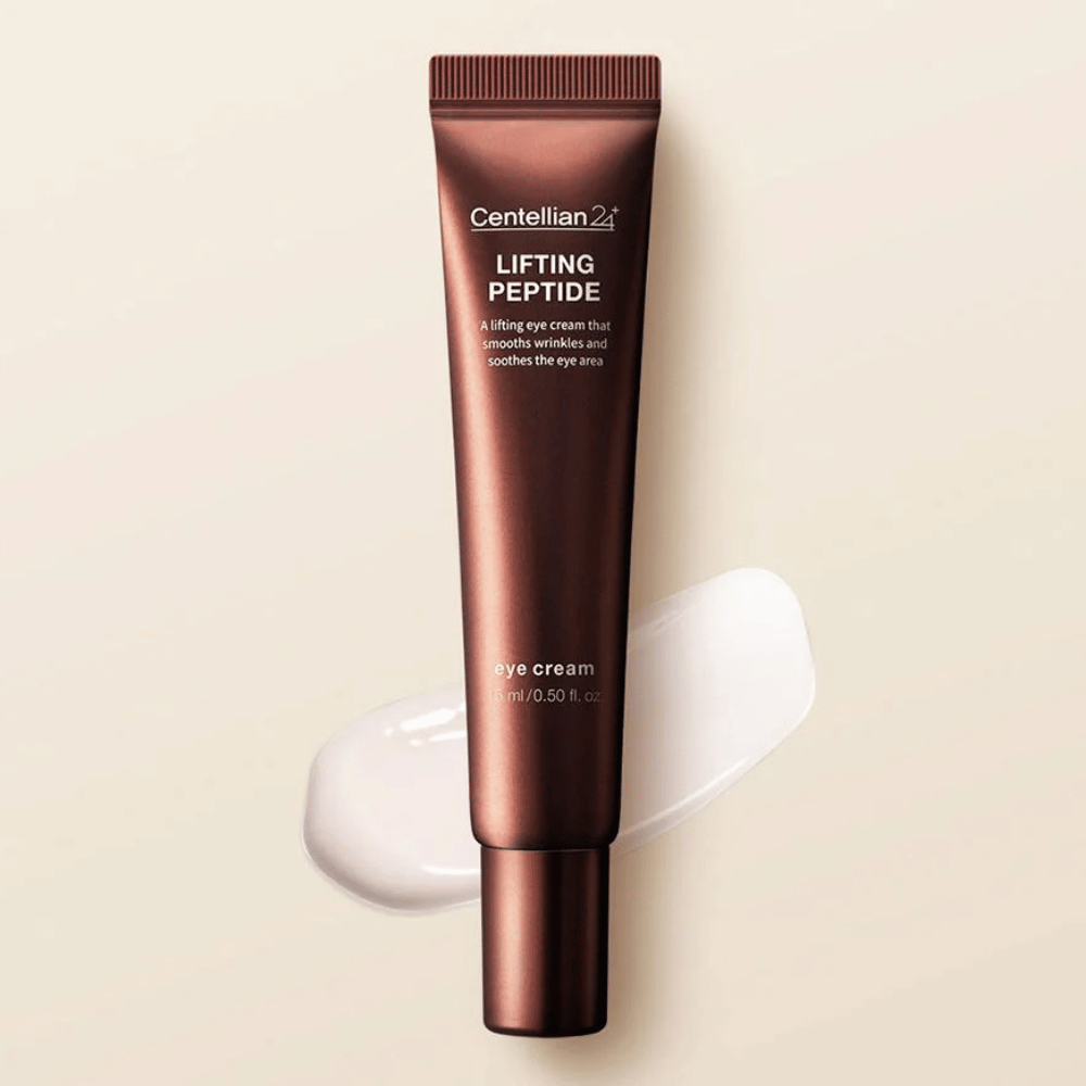 Centellian24 Lifting Peptide Eye Cream ögonkräm – koreansk ögonkräm med peptider som hjälper till att återfukta huden runt ögonen och minska synligheten av fina linjer och rynkor.