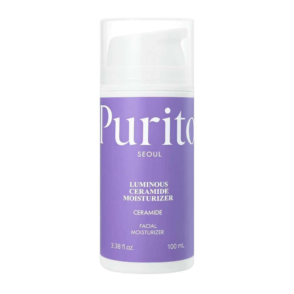Purito Luminous Ceramide Moisturizer ansiktskräm – fuktgivande ceramidkräm som hjälper till att stärka hudbarriären, återfukta huden och ge en mjuk, balanserad hud.