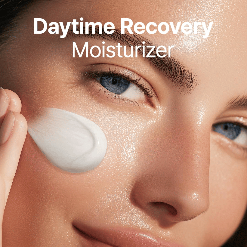 Purito Luminous Ceramide Moisturizer applicering – ceramidkräm som hjälper till att återfukta huden på djupet, lugna torr hud och förbättra hudens elasticitet.