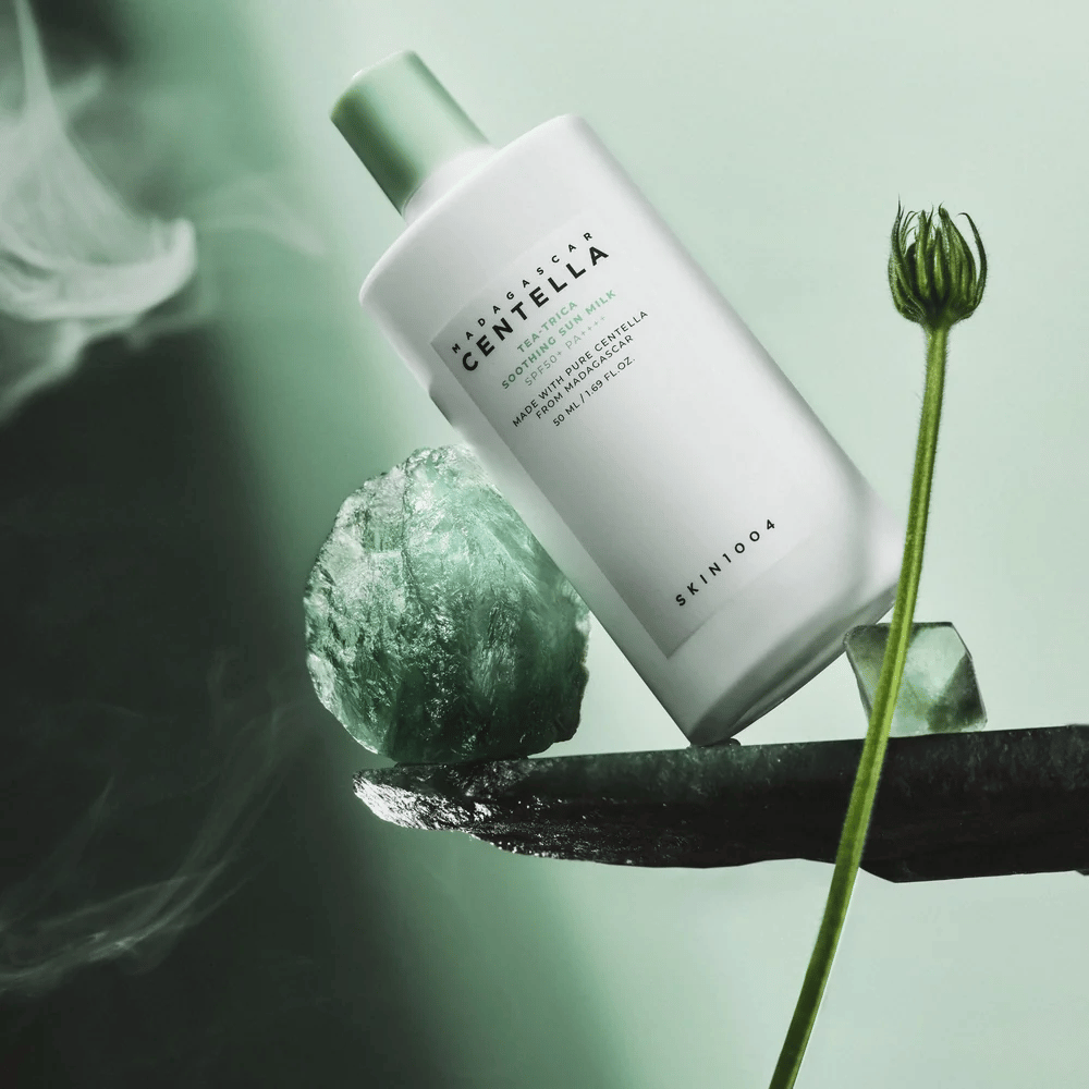 SKIN1004 Madagascar Centella Tea-Trica Soothing Sun Milk SPF50+ PA++++ med Centella Asiatica för känslig hud