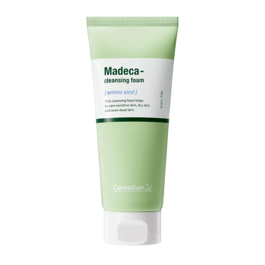 Centellian24 Madeca Amino Acid Cleansing Foam ansiktsrengöring – mild koreansk cleansing foam med Centella Asiatica och aminosyror som rengör huden skonsamt och hjälper till att bevara hudens fuktbalans.