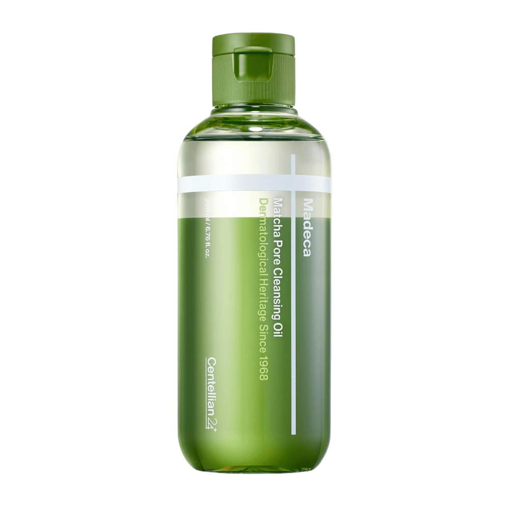 Centellian24 Madeca Matcha Pore Cleansing Oil 200 ml produktbild mot vit bakgrund