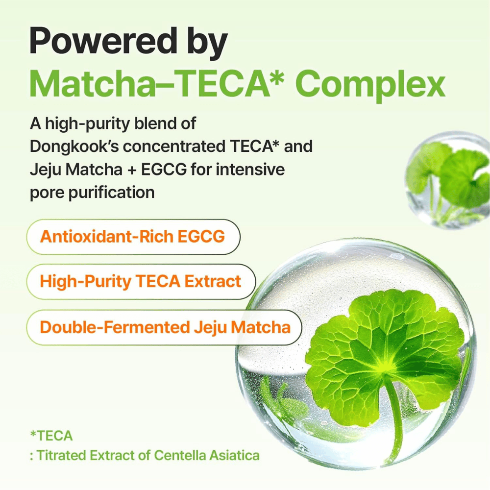 Centellian24 Madeca Matcha Pore Cleansing Oil med Matcha-TECA Complex för porrengöring