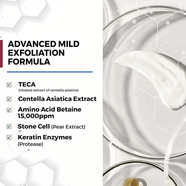 Centellian24 Madeca Amino Acid Cleansing Foam ingredienser – mild exfolierande formula med TECA, Centella Asiatica-extrakt, aminosyror och keratin-enzymer som hjälper till att rengöra huden skonsamt och avlägsna döda hudceller.