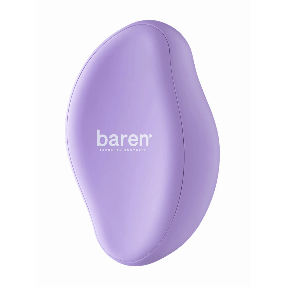 1. Baren Magic Glass Stone Foot File – lila fotfil med ergonomisk design för att avlägsna förhårdnader och torr hud på fötterna