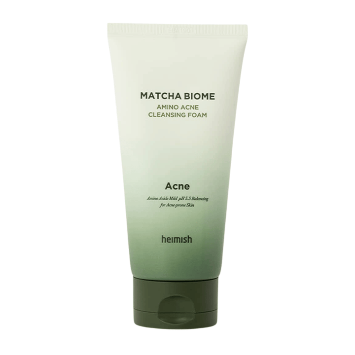 Heimish Matcha Biome Amino Acne Cleansing Foam – koreansk ansiktsrengöring för aknebenägen och känslig hud med matcha och aminosyror