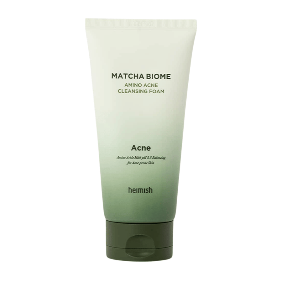 Heimish Matcha Biome Amino Acne Cleansing Foam – koreansk ansiktsrengöring för aknebenägen och känslig hud med matcha och aminosyror