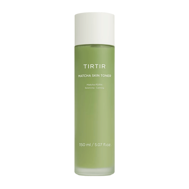 TIRTIR Matcha Skin Toner 150 ml som lugnar känslig hud, återfuktar effektivt och förbättrar hudens balans och lyster.