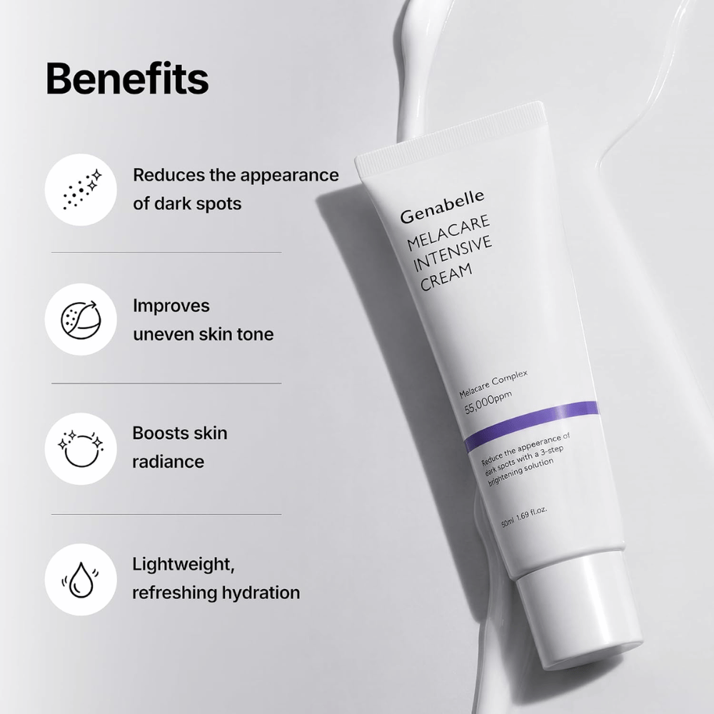 2. Genabelle Melacare Intensive Cream – återfuktande ansiktskräm som motverkar synliga mörka fläckar, ojämn hudton och ger lyster