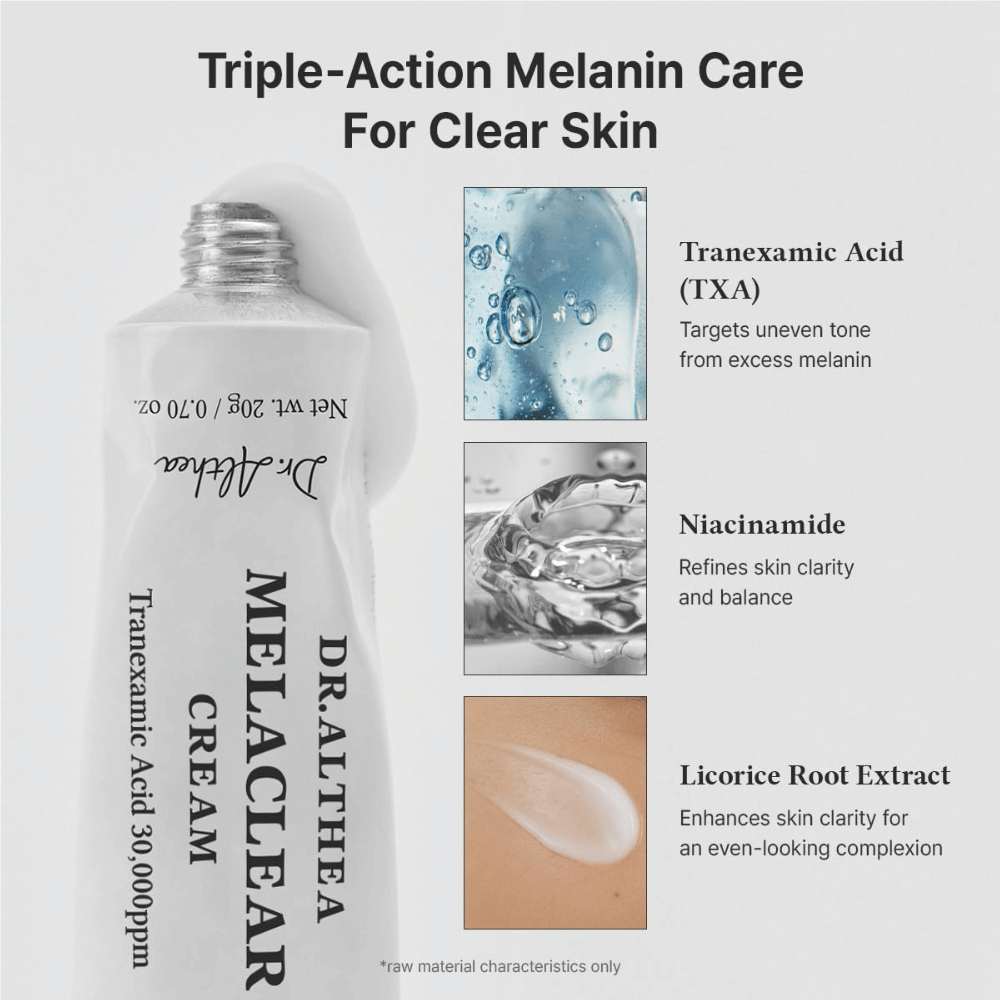 Dr. Althea Melaclear Cream med tranexamsyra, niacinamid och lakritsrotsextrakt
