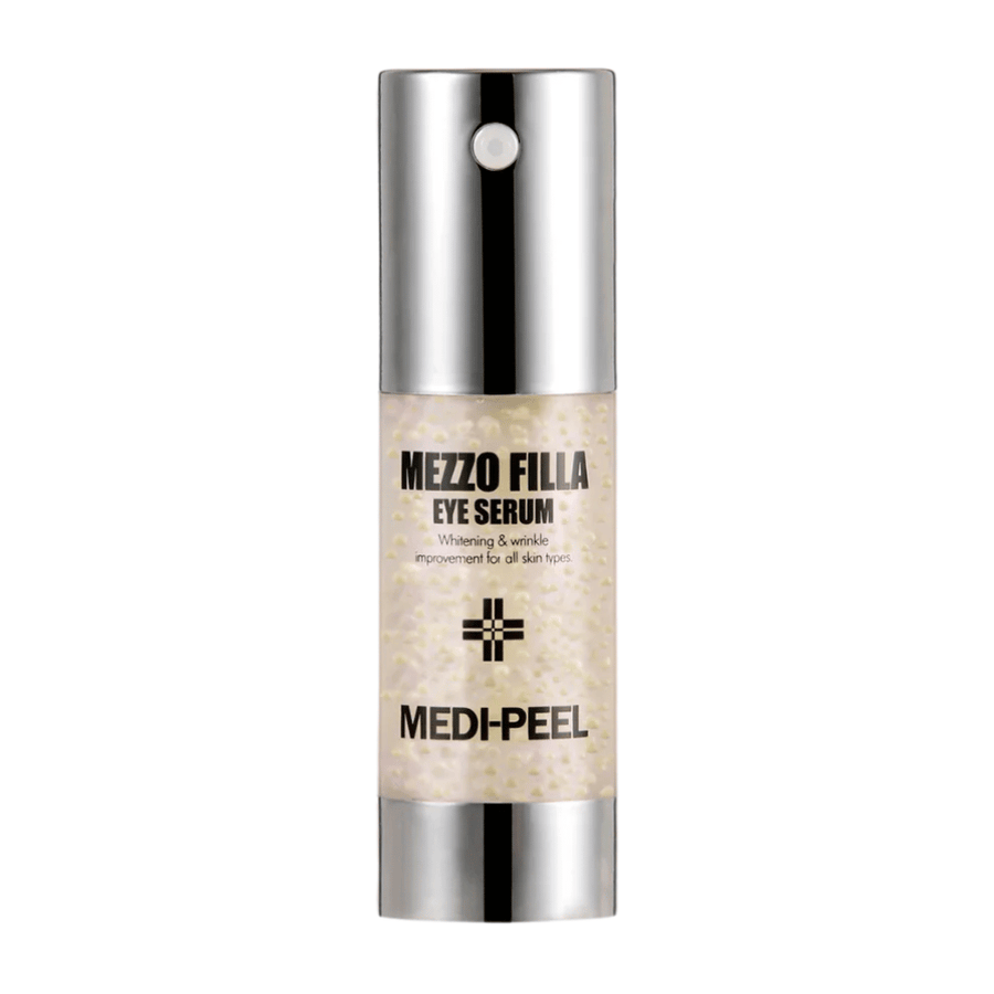 MEDI-PEEL Mezzo Filla Eye Serum stående produktbild – koreanskt ögonserum som hjälper till att reducera rynkor, ge lyster och förbättra hudens elasticitet.
