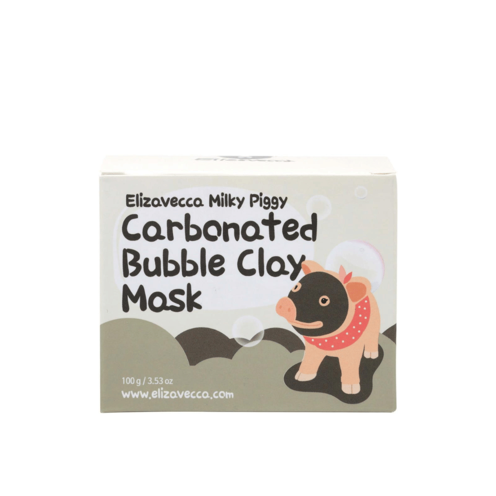 Elizavecca Milky Piggy Carbonated Bubble Clay Mask 100 g – koreansk bubbelmask med kolsyra och lera som djuprengör porer och avlägsnar överflödigt talg.