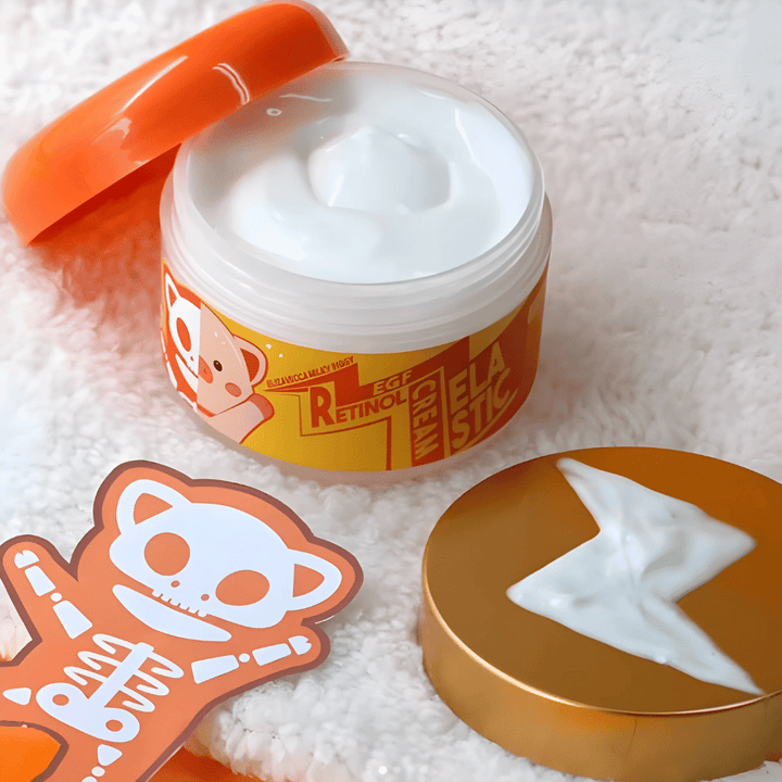 Elizavecca Milky Piggy EGF Elastic Retinol Cream – koreansk ansiktskräm med retinol och EGF som hjälper till att förbättra hudens elasticitet, minska fina linjer och ge en återfuktad och slät hud.